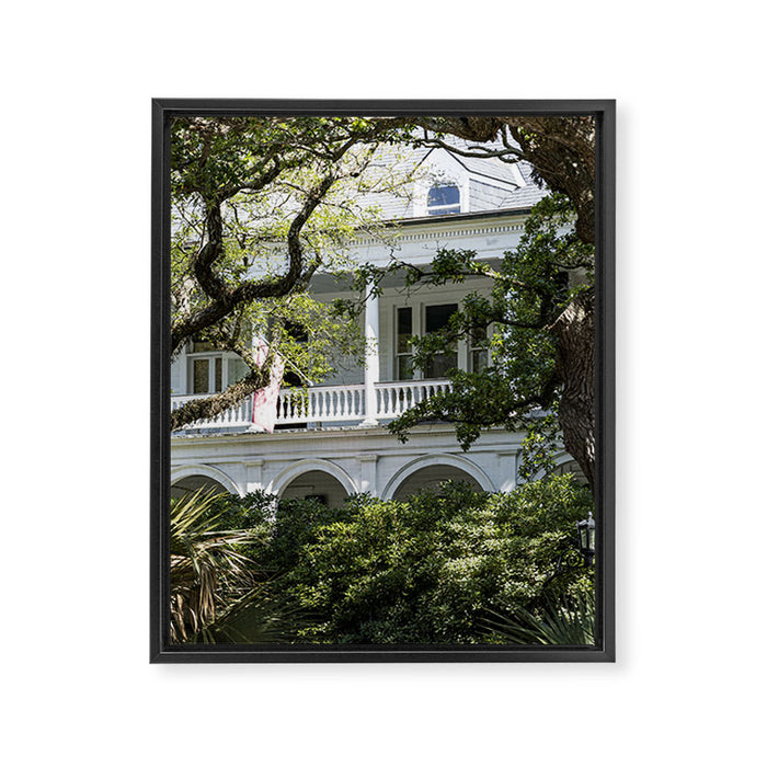 Under the Oaks x Charleston South Carolina Photography Framed Canvas Print Gallery Image 1