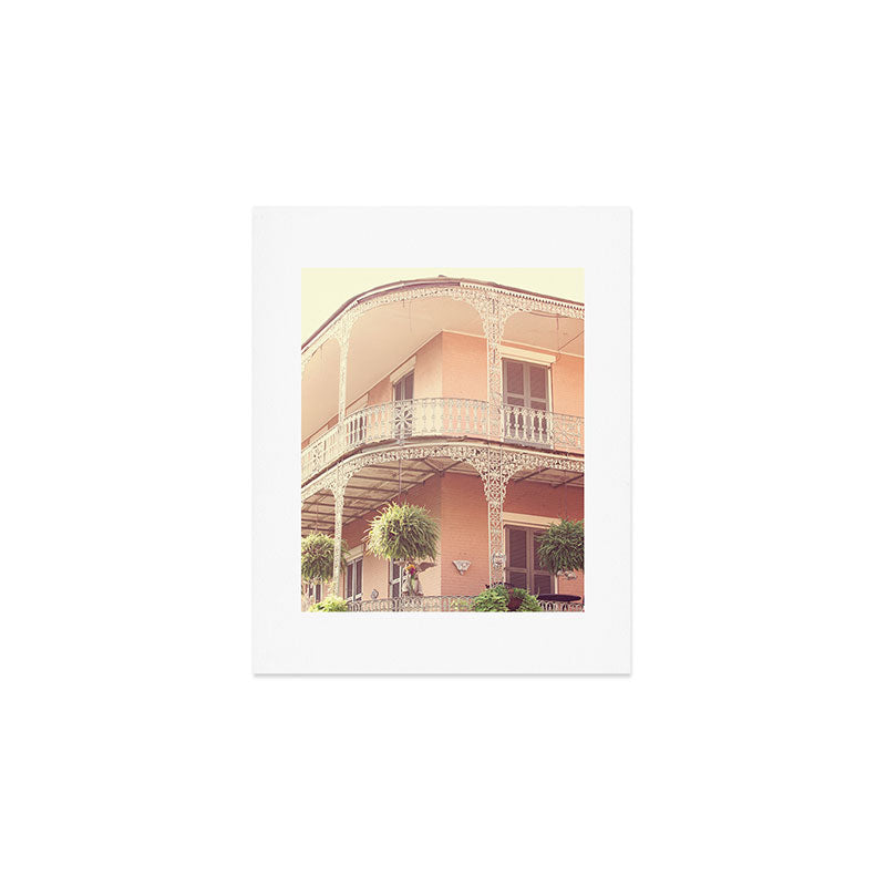 Vintage French Quarter Art Print Gallery Image 1