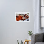 Vintage Glamour II x Retro Chris Craft Boat x Nautical art Art Print Gallery Image 3