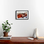 Vintage Glamour II x Retro Chris Craft Boat x Nautical art Framed Art Print Gallery Image 2