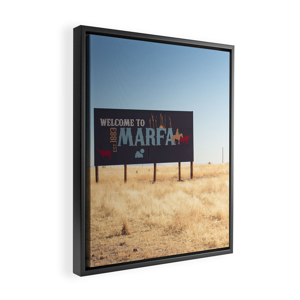 Welcome to Marfa Framed Canvas Print Gallery Image 2