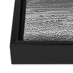 West Texas Black and White Landscape x Glass Mountains Framed Canvas Print Gallery Image 3