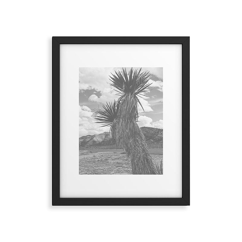 West Texas Black and White Landscape x Glass Mountains Framed Art Print Gallery Image 5