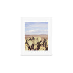 West Texas Landscape x Marathon Prickly Pear Cactus Photography Art Print Gallery Image 1