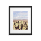 West Texas Landscape x Marathon Prickly Pear Cactus Photography Framed Art Print Gallery Image 5