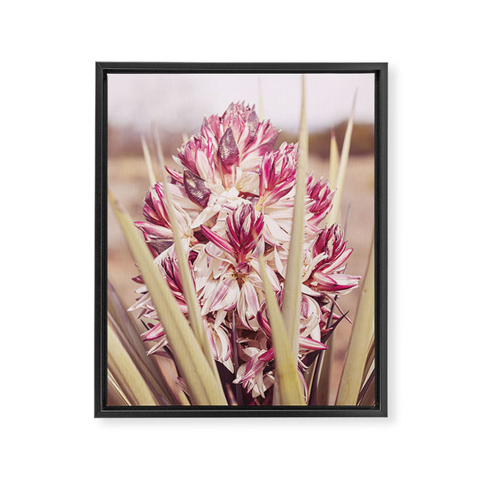 West Texas Landscape x Yucca Bloom Photography Framed Canvas Print Gallery Image 1