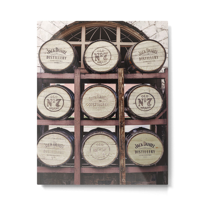 Whiskey Barrels x Bar Cart Decor Metal Print Gallery Image 1