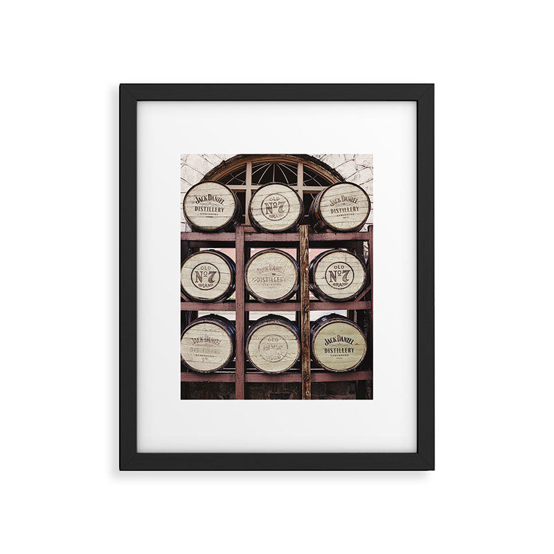 Whiskey Barrels x Bar Cart Decor Framed Art Print Gallery Image 5