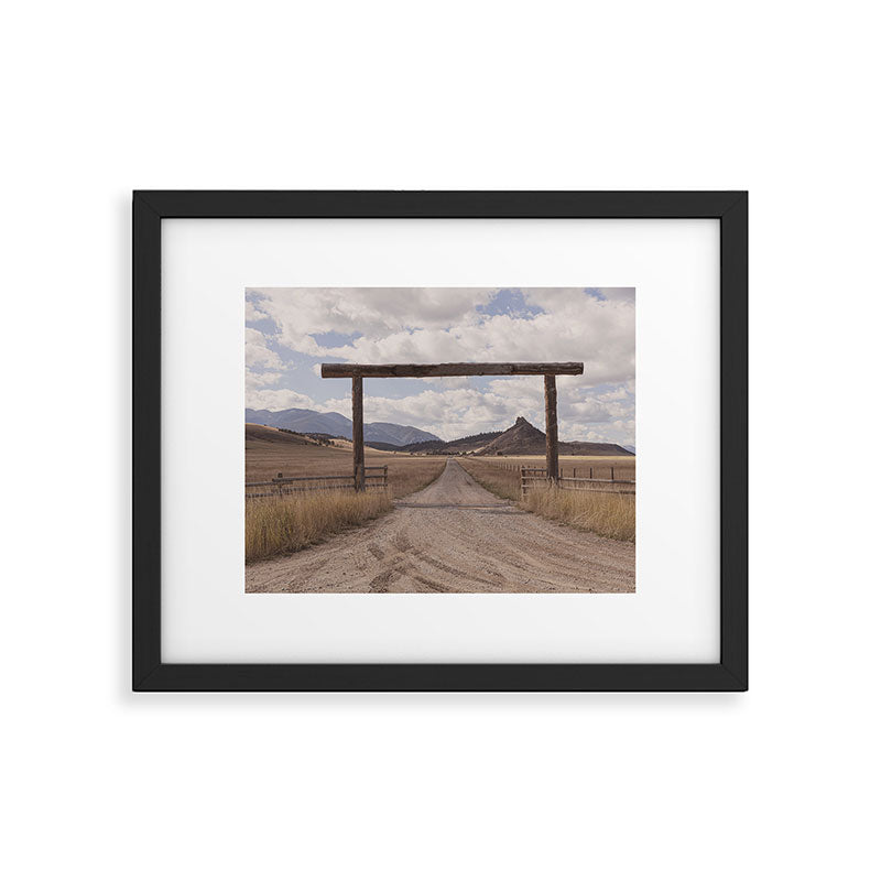 Wide Open Spaces x Montana Landscape Photography Framed Art Print