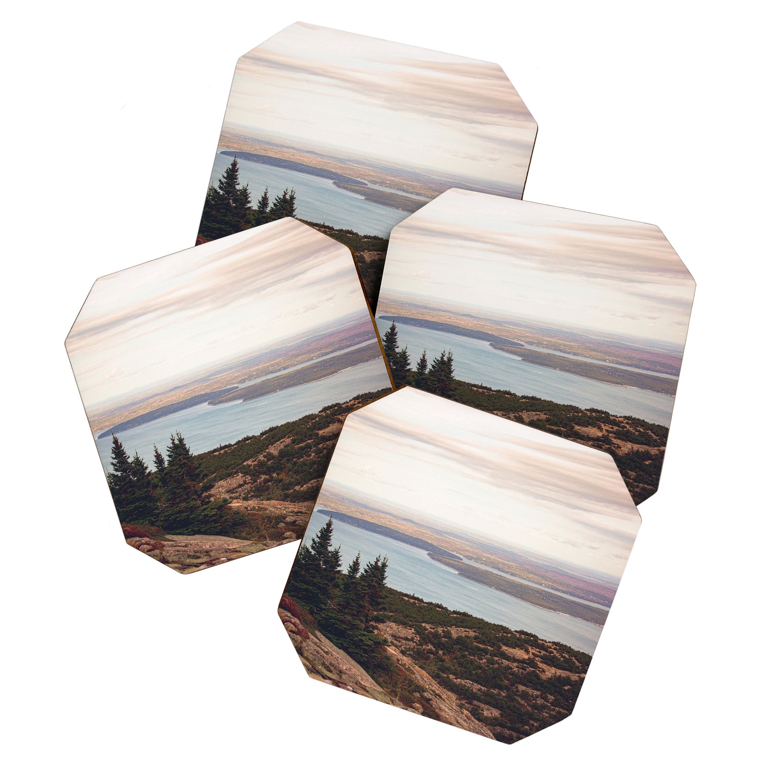 Wild and Free x Sunset over Acadia Coaster Gallery Image 1