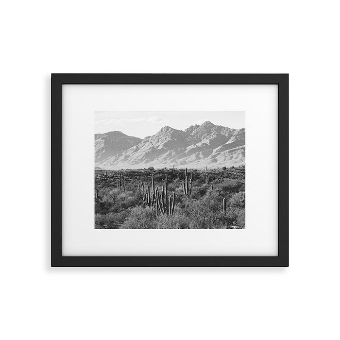 Wild West III - Tucson - Black & White version Framed Art Print Gallery Image 1
