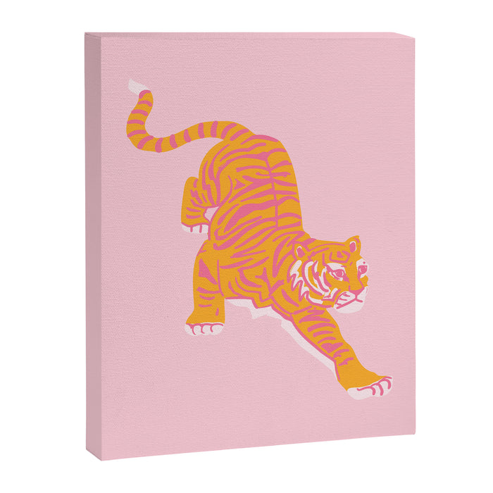 Year of the Tiger - Pink/Orange Canvas Print Gallery Image 1