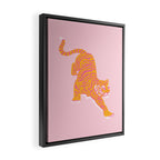 Year of the Tiger - Pink/Orange Framed Canvas Print Gallery Image 2