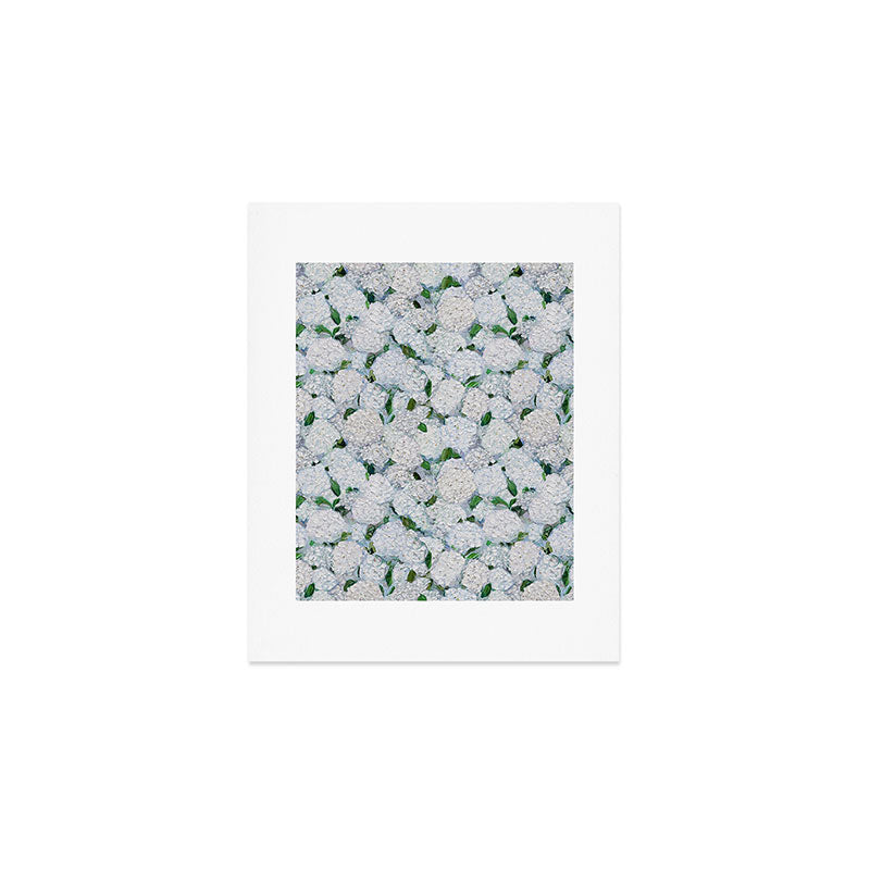 Annabelle Hydrangea Garden Art Print Gallery Image 1