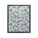 Annabelle Hydrangea Garden Framed Canvas Print Gallery Image 8