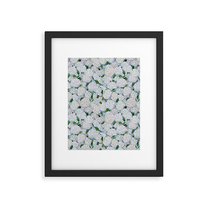 Annabelle Hydrangea Garden Framed Art Print Gallery Image 1