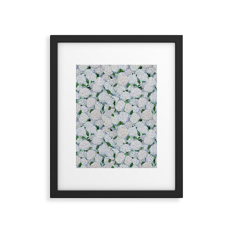 Annabelle Hydrangea Garden Framed Art Print Gallery Image 4