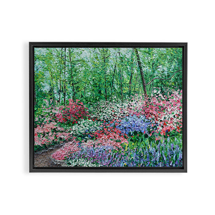 Azalea Walk Framed Canvas Print Gallery Image 1