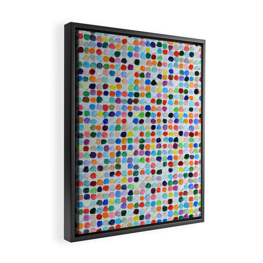 Colossal Polka Daubs Framed Canvas Print Gallery Image 2