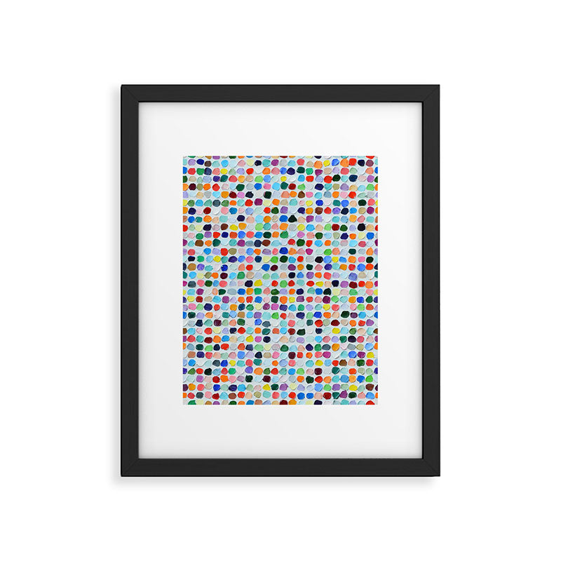 Colossal Polka Daubs Framed Art Print Gallery Image 5