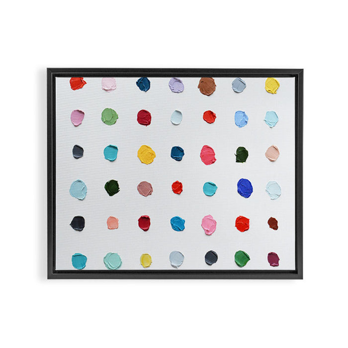 Infinite Polka Daubs Framed Canvas Print Gallery Image 1