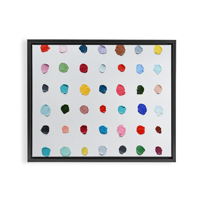 Infinite Polka Daubs Framed Canvas Print Gallery Image 14