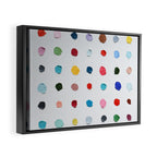 Infinite Polka Daubs Framed Canvas Print Gallery Image 2
