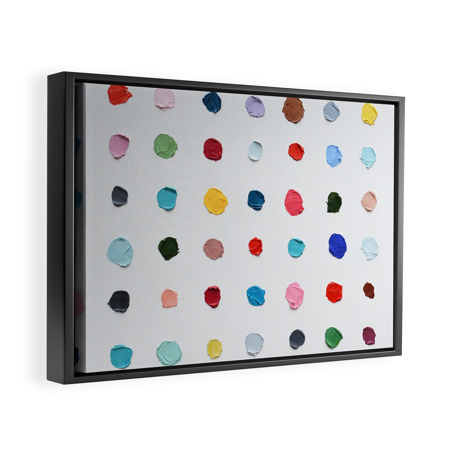 Infinite Polka Daubs Framed Canvas Print Gallery Image 2