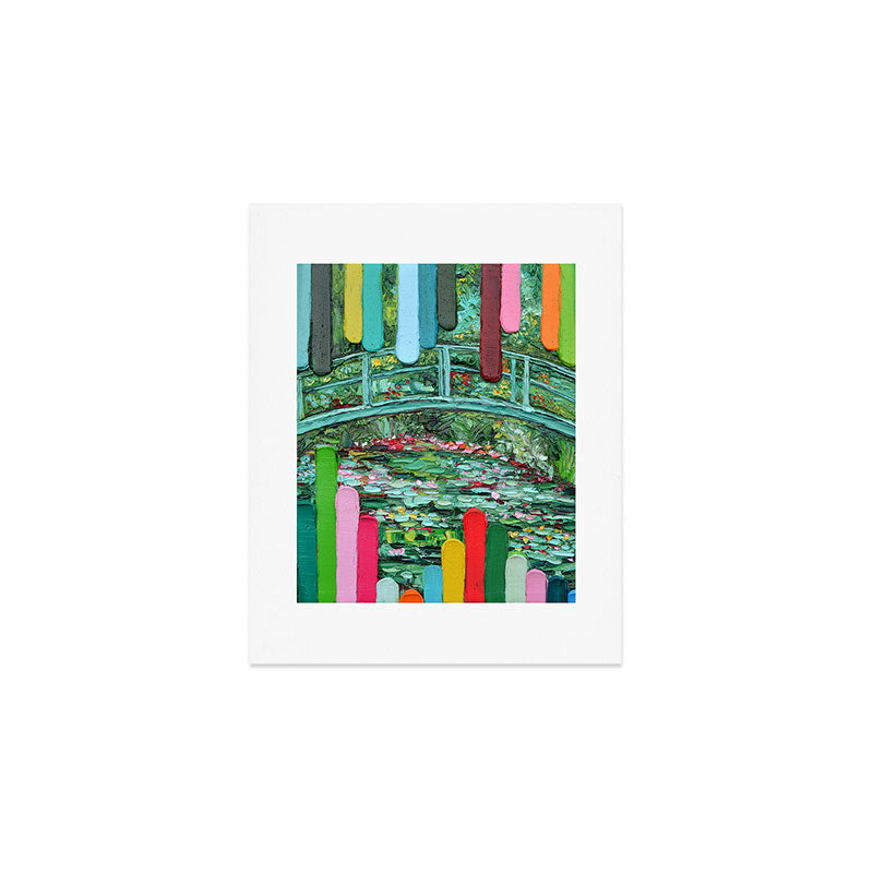 Japanese Footbridge Art Print Gallery Image 1
