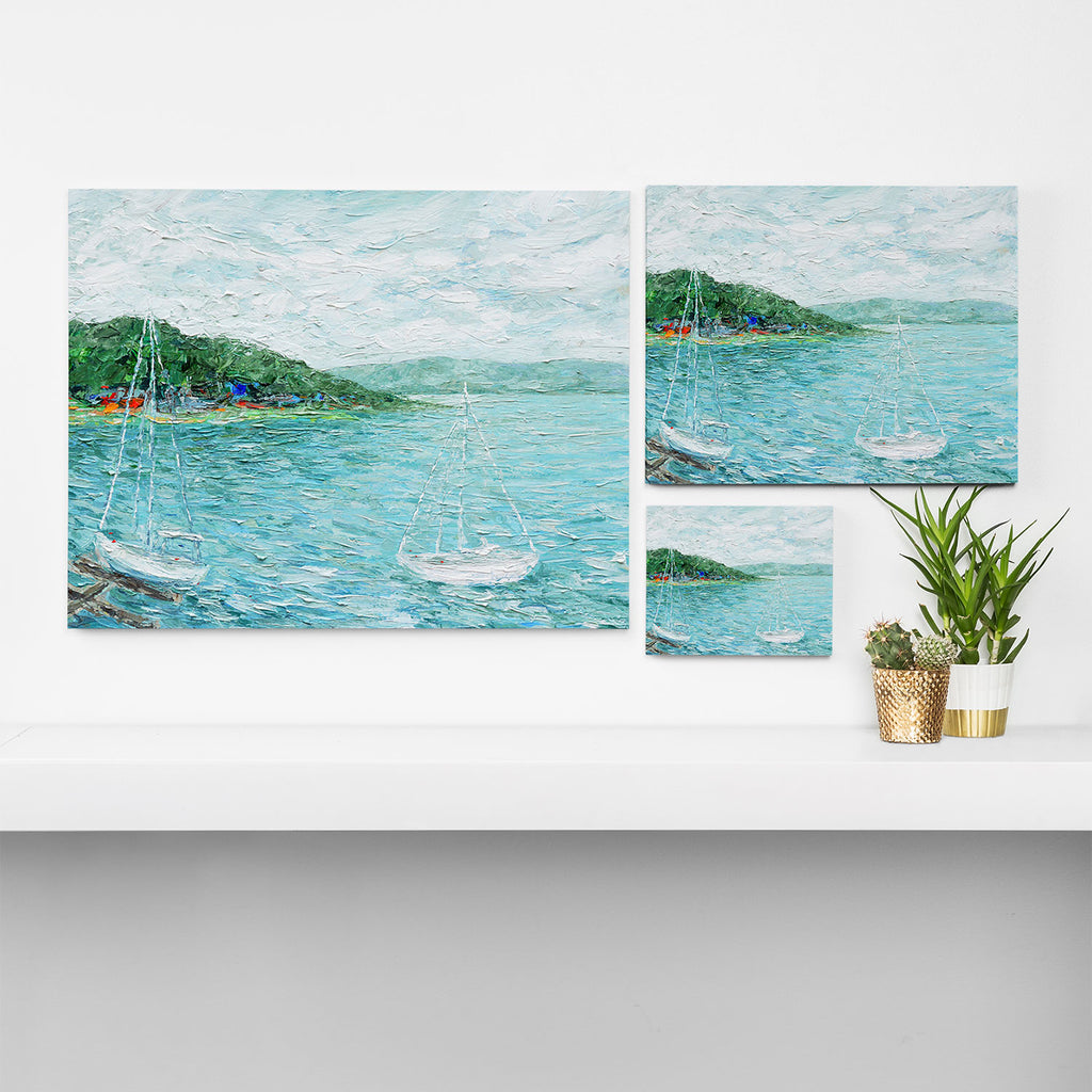 Lakeside Summer 1 Canvas Print Gallery Image 3