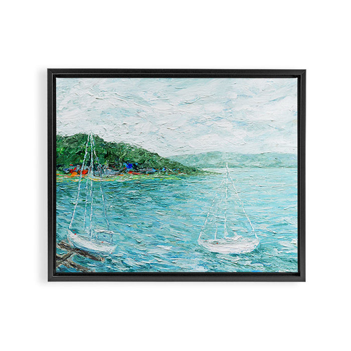 Lakeside Summer 1 Framed Canvas Print Gallery Image 1