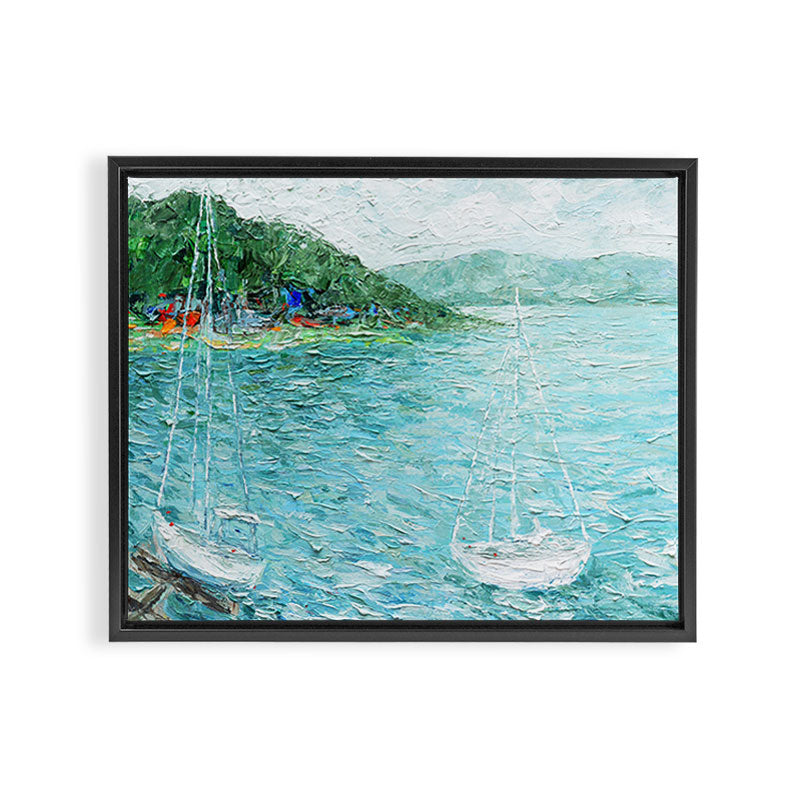 Lakeside Summer 1 Framed Canvas Print Gallery Image 14