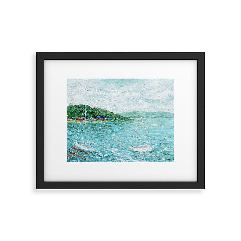 Lakeside Summer 1 Framed Art Print Gallery Image 4