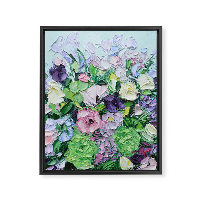 Lilac Bouquet Framed Canvas Print Gallery Image 1