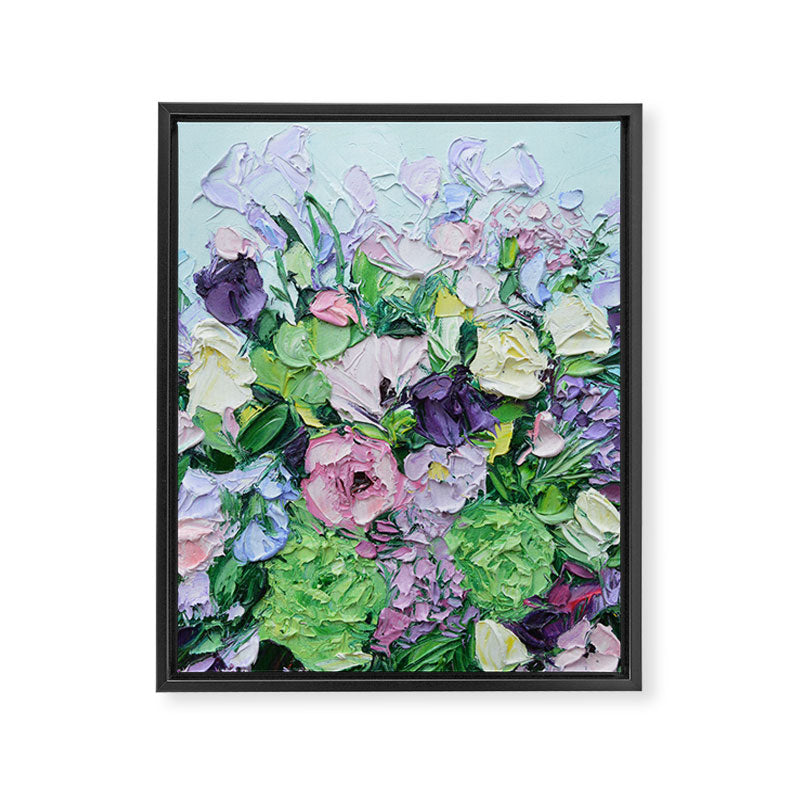 Lilac Bouquet Framed Canvas Print Gallery Image 6