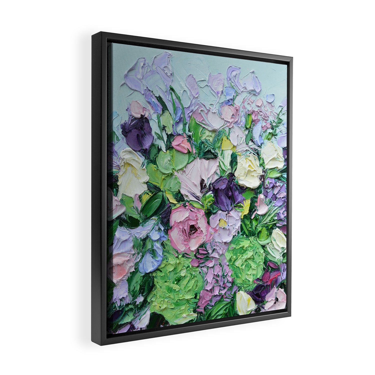Lilac Bouquet Framed Canvas Print Gallery Image 2