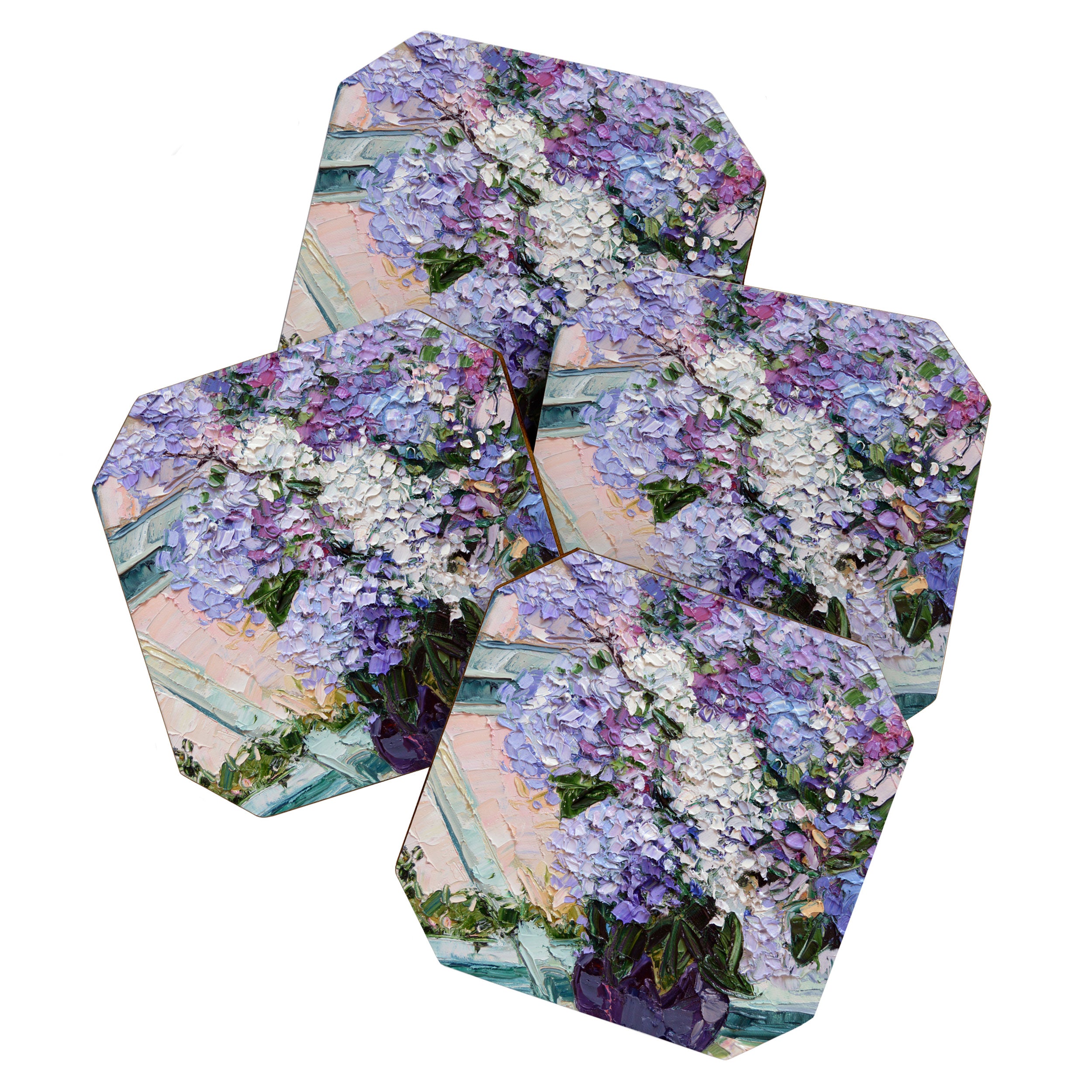 Lilacs in a Window Coaster Gallery Image 1