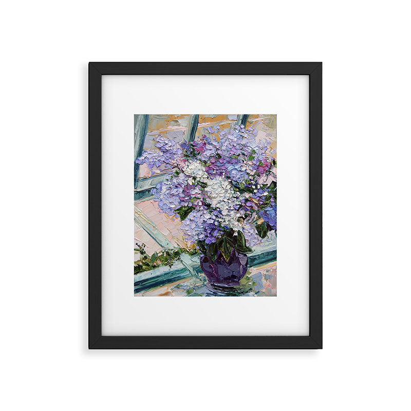 Lilacs in a Window Framed Art Print Gallery Image 5