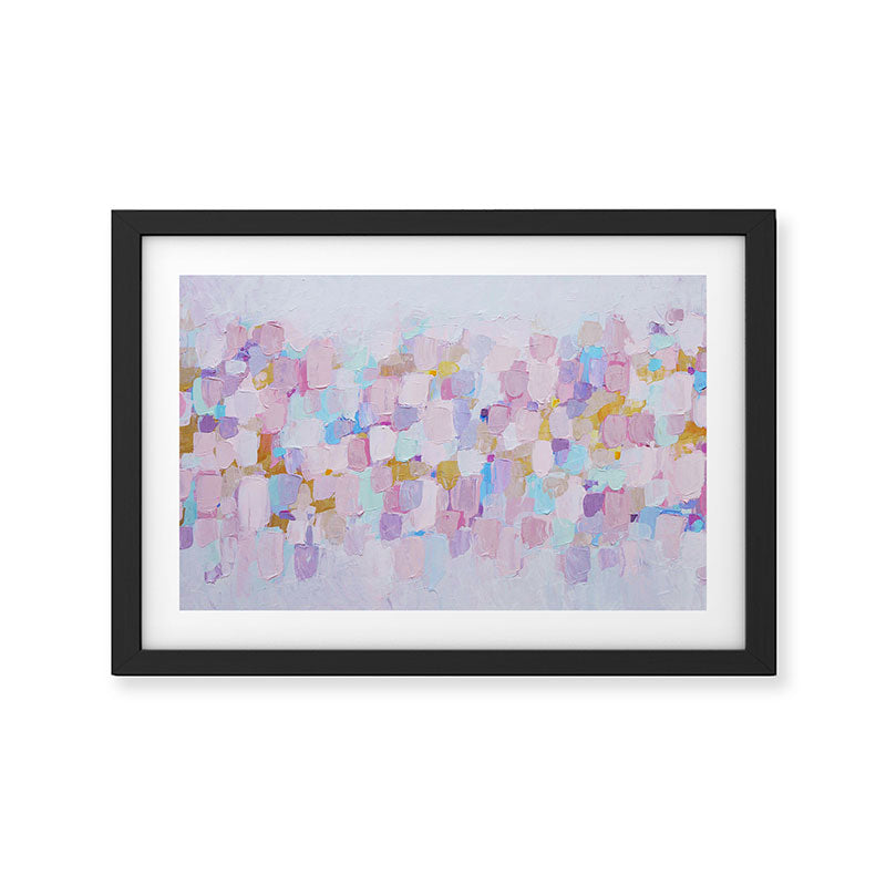 Mauve Confetti Framed Art Print Gallery Image 3