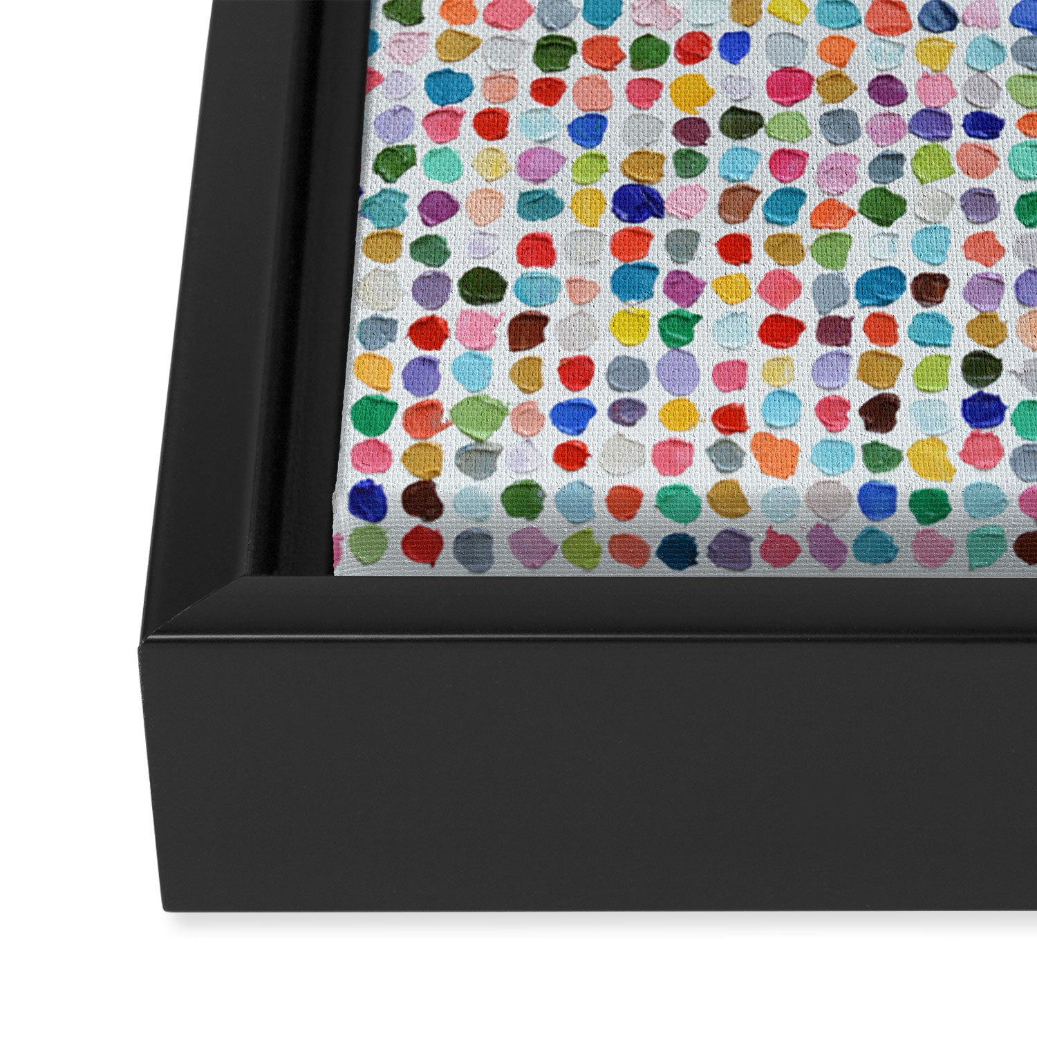 Mod Dots Framed Canvas Print Gallery Image 3