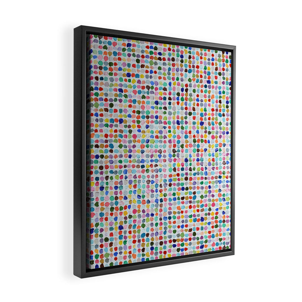Mod Dots Framed Canvas Print Gallery Image 2