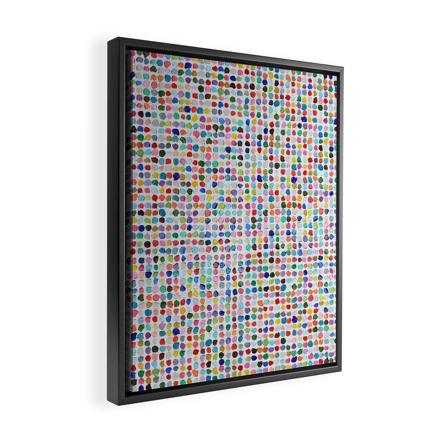 Mod Dots Framed Canvas Print Gallery Image 2