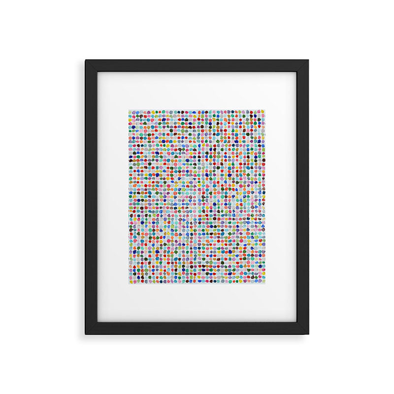Mod Dots Framed Art Print Gallery Image 4