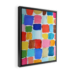 Mod Polka Daubs Framed Canvas Print Gallery Image 2