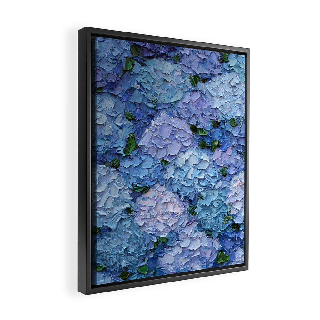 Moonlight Hydrangeas 2 Framed Canvas Print Gallery Image 2