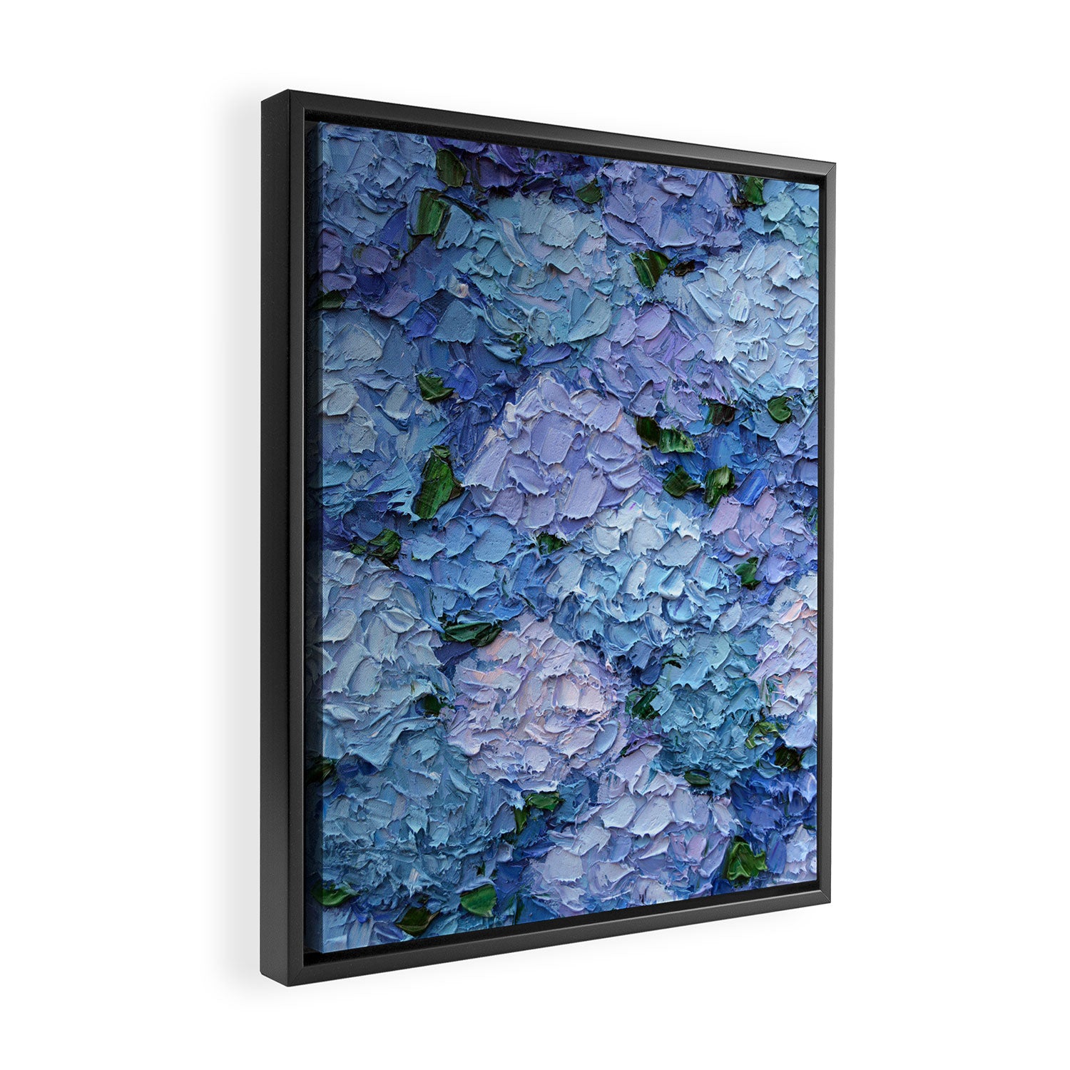 Moonlight Hydrangeas 2 Framed Canvas Print Gallery Image 2