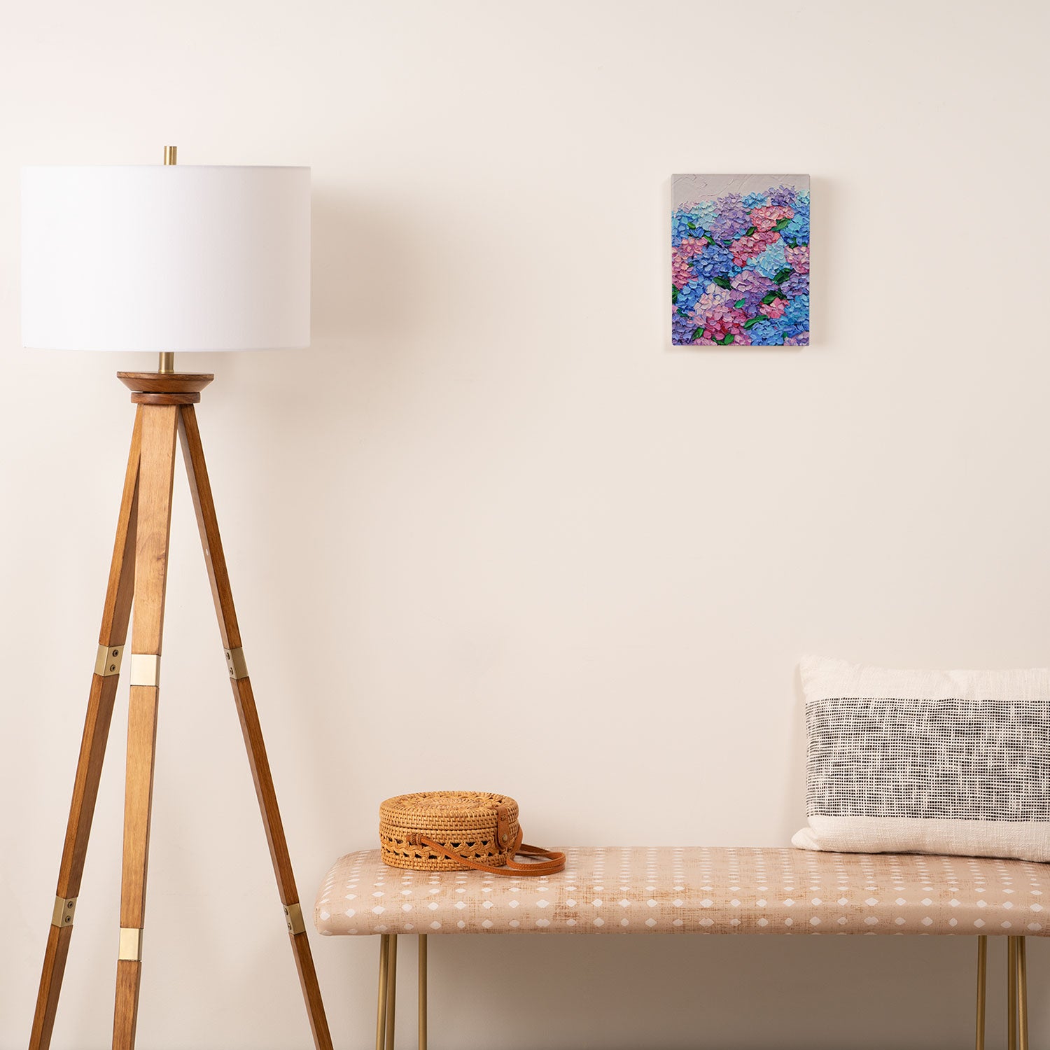 Moonlit Hydrangeas Canvas Print Gallery Image 2