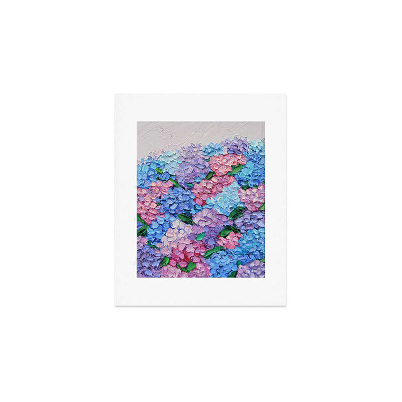 Moonlit Hydrangeas Art Print Gallery Image 1