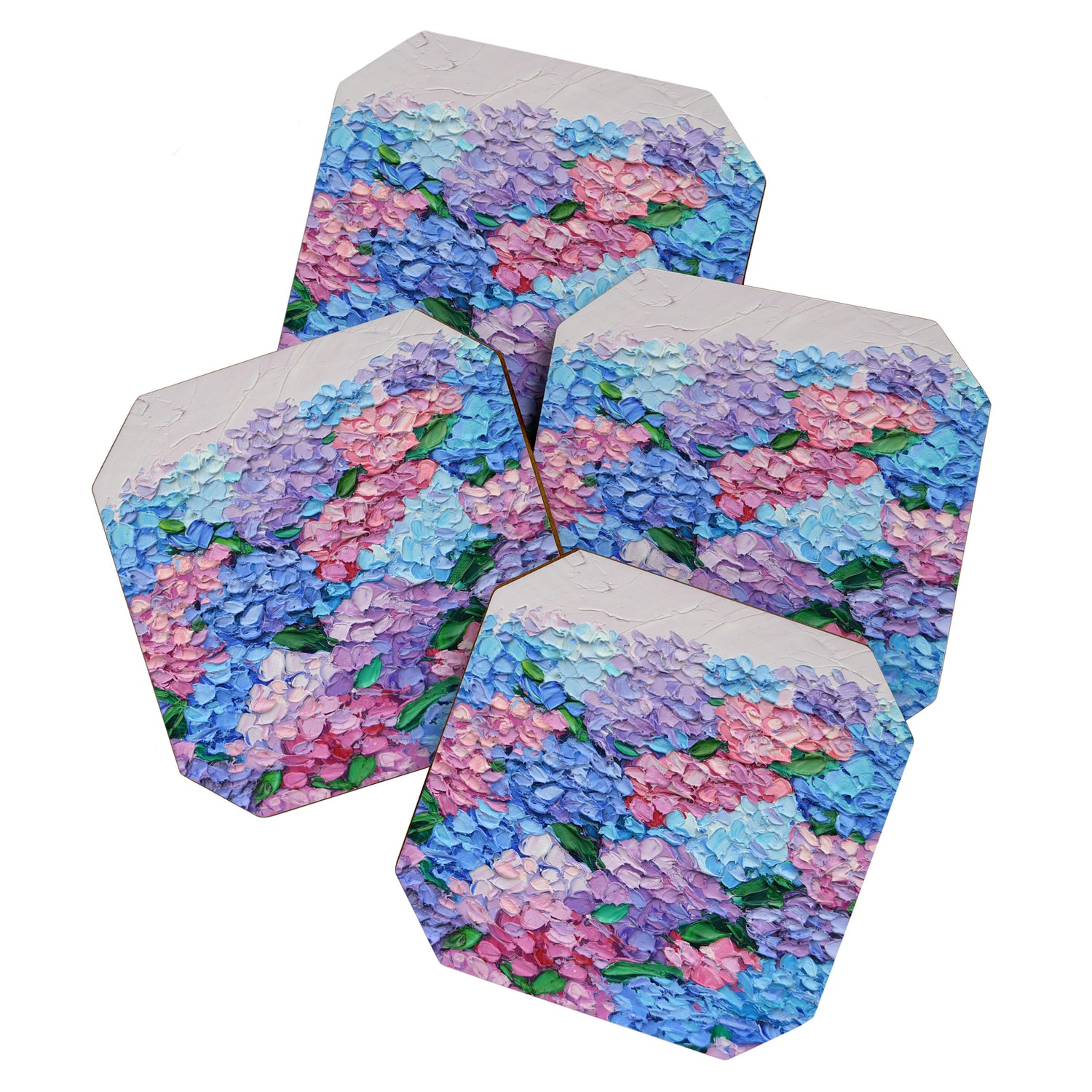Moonlit Hydrangeas Coaster Gallery Image 1