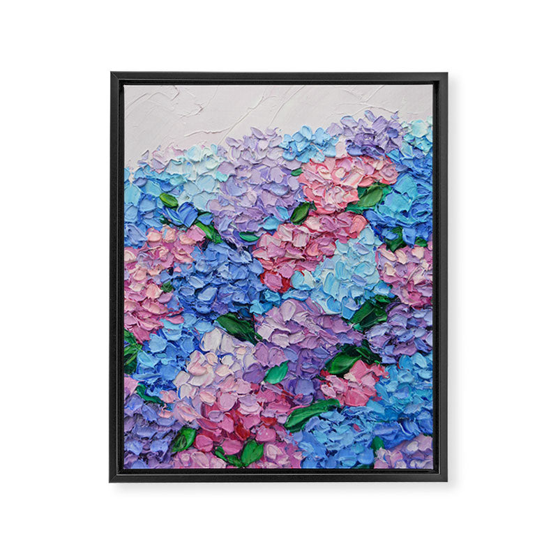 Moonlit Hydrangeas Framed Canvas Print Gallery Image 6